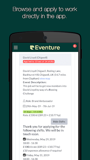Eventure Staffing Screenshot 0