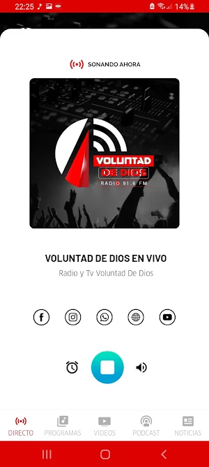 Radio y Tv Voluntad de Dios Screenshot 2