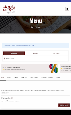 Pizzeria Factory Orneta Screenshot 2