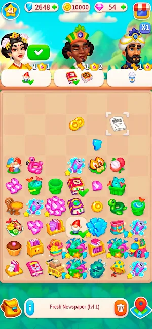 Secrets of Paradise Merge Game Screenshot 1