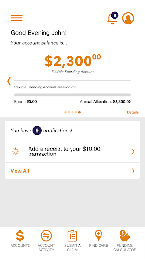 AvidiaHealth HSA Screenshot 2