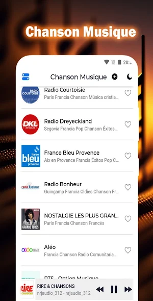Chanson Musique Screenshot 0