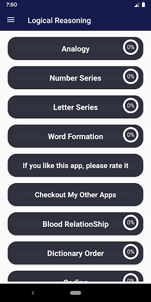 Logical Reasoning Test Offline Screenshot 1