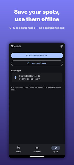 Solunar: Hunt & Fish Times Screenshot 2