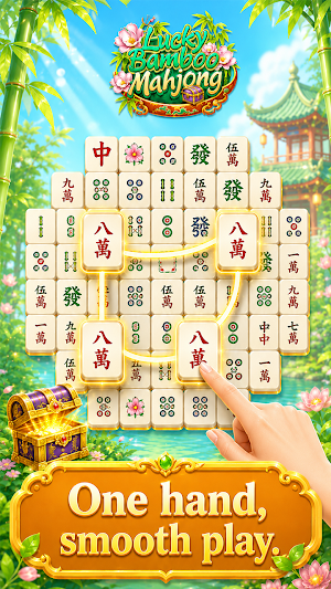 Lucky Bamboo Mahjong Screenshot 1