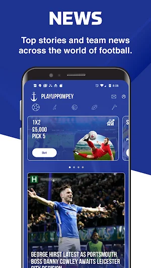 Play Up Pompey - Live Scores Screenshot 0