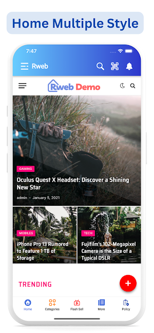 Rweb to app - With Admin Panel Screenshot 1