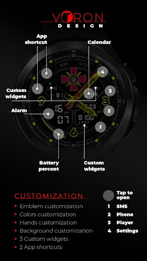 "Ukraine Forces" Watch Face Screenshot 2