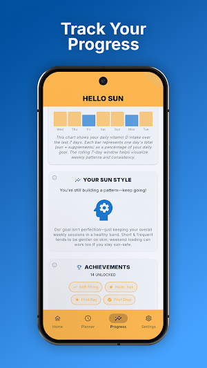 Hello Sun - Vitamin D Tracker Screenshot 2