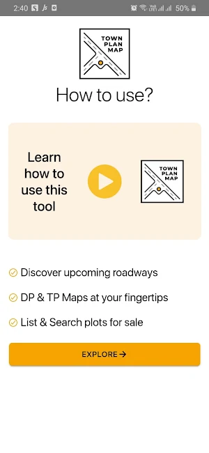 Town Plan Map - tpMap India Screenshot 0