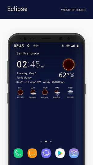 Eclipse weather icons Screenshot 1
