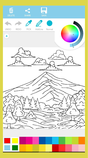 Nature Landscape Coloring Book Screenshot 2