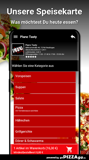 Piano Tasty Reutlingen Screenshot 3
