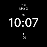 Simple Black Watch Face