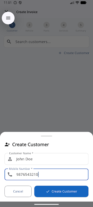 Garage Billing Screenshot 0
