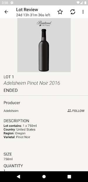 Brentwood Wine Screenshot 2