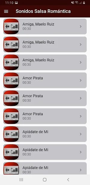 Romantic Salsa Sounds Screenshot 1