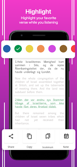 Danish English Bible Screenshot 1