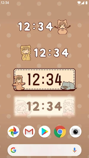 Digital Clock Widget Obediently Tell Screenshot 1