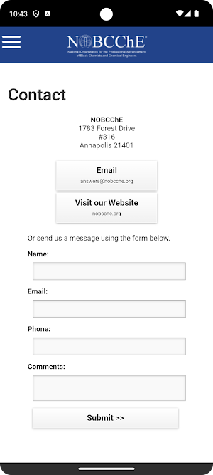 NOBCChE Screenshot 1