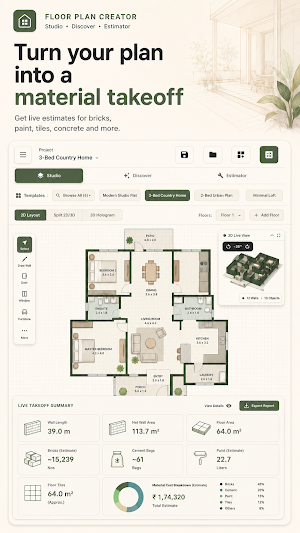 Floor Plan Creator: 2D & 3D Screenshot 1