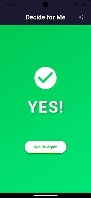 Decide - YES or NO Coin Flip Screenshot 1