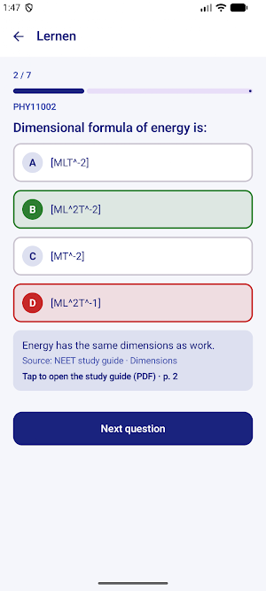 NEET Mock Test & PYQ Prep 2026 Screenshot 1