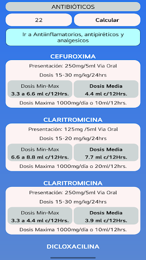 Rapidosis Pediátrica Screenshot 2
