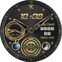 BFF3- Gold Analog Gear Pattern