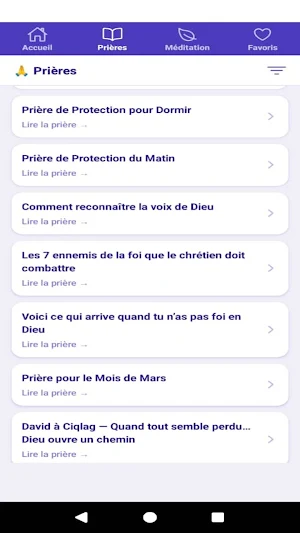 Prieres de Protection Screenshot 3