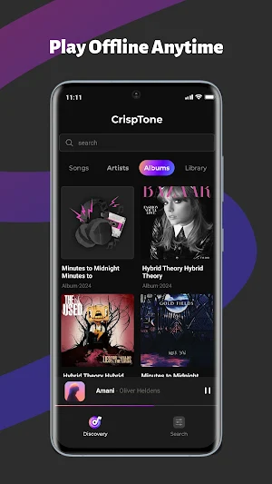 CrispTone: Offline Music Screenshot 1