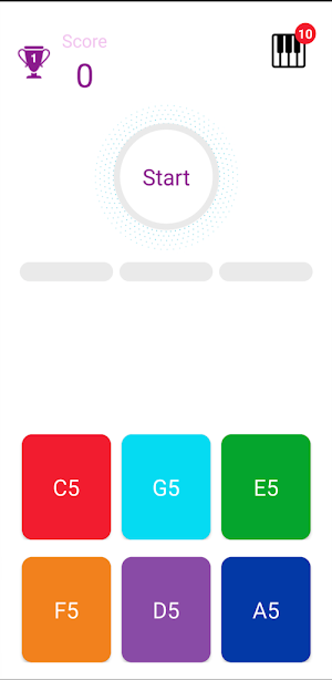 Music Key Quiz Notes Screenshot 1