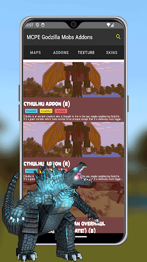 MCPE Godzilla Mobs Addons Screenshot 2