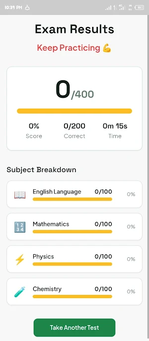 JAMB CBT mock tests Screenshot 2