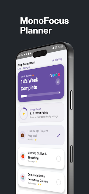 MonoFocus Planner Screenshot 0