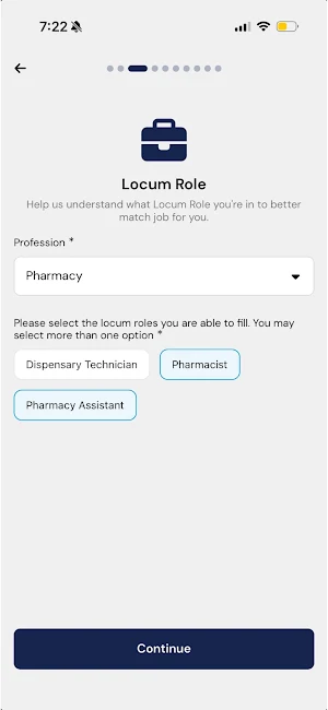 LocumCo Candidate Screenshot 1