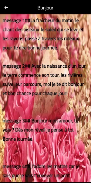 Messages Amour Screenshot 2