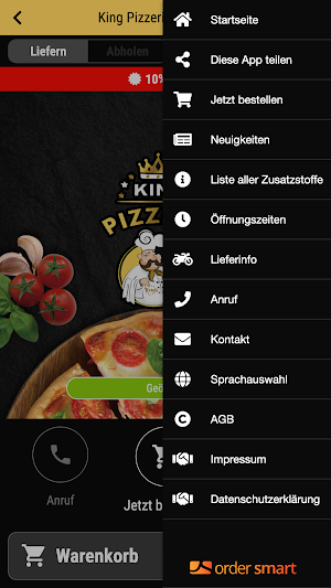 King Pizzeria Oldenburg Screenshot 2