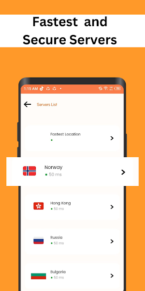 Ultra Flash VPN- Super Fast Screenshot 1
