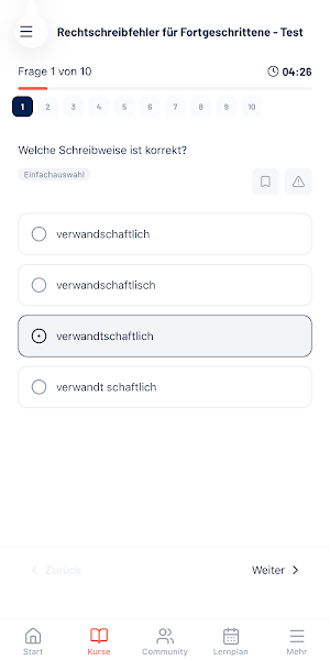 Polizei BW Einstellungstest Screenshot 2