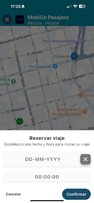 MobiGo Pasajero Screenshot 2