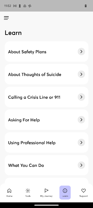 Safety Plan Screenshot 2