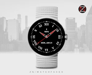 Black Analogue C Watch Face Screenshot 2
