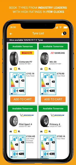 Coventry Tyres Screenshot 2