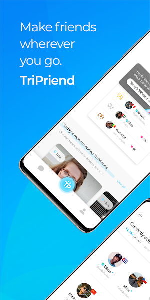 TriPriend : Meet Korean & internationl friends Screenshot 0
