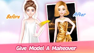 Fashion Dress Up & Makeup Game Screenshot 2