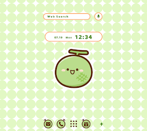 Adorable Melon Theme +HOME Screenshot 0