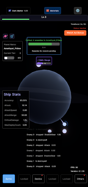 Idle Space War Screenshot 2