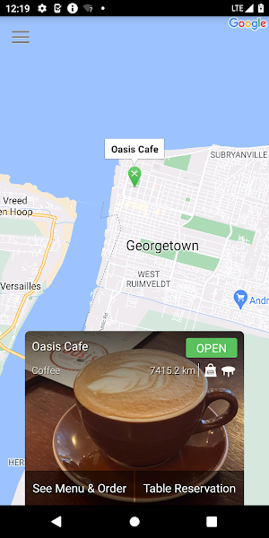 Oasis Cafe Screenshot 1