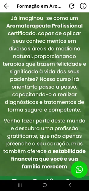 Formação em Aromaterapia Pro Screenshot 2